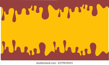 chocolate melted wave Background. chocolate fluid background. chocolate liquid. chocolate frame for corner, element.
