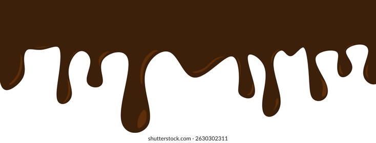 chocolate melted wave Background. fluid background liquid. chocolate frame. Chocolate banan mel