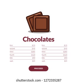 Chocolate Menu Design