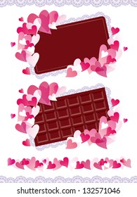 The chocolate message of the heart