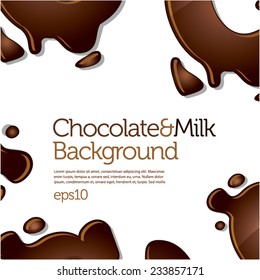 Chocolate & milk background