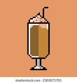  chocolate milk icon pixel design illustration 