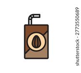 Chocolate Milk Icon Vector Illustration