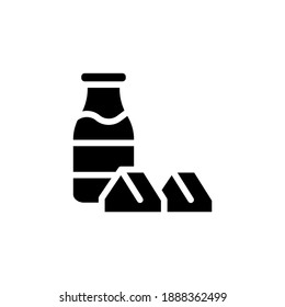 
Chocolate Milk icon in vector. Logotype
