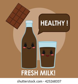 Chocolate milk illustration