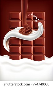 chocolate milk tongue background