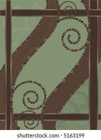 Chocolate Mint. Abstract background with gemstones.