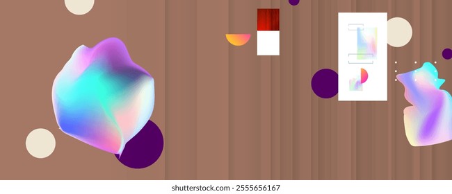 Chocolate Mocha delicious Mousse background texture design background template with geometric elements