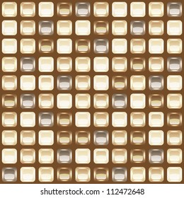 Chocolate mosaic seamless background, vector illustration, eps10, 5 layers!