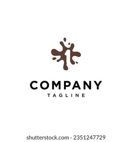 
barro de chocolate Número 1 logotipo icono plantilla vectorial.eps