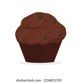 Muletas de chocolate. recubrimiento de chocolate. Ilustración del vector