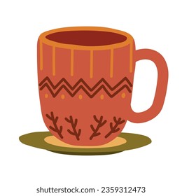 chocolate mug icon vector isolated