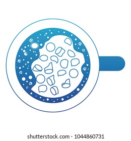 chocolate mug isolated icon