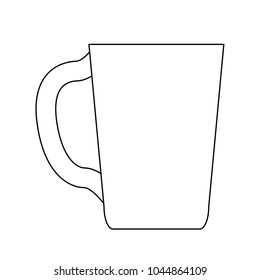 chocolate mug isolated icon