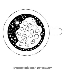 chocolate mug isolated icon