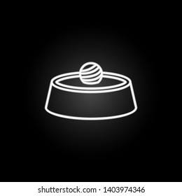 chocolate neon icon. Elements of chocolate set. Simple icon for websites, web design, mobile app, info graphics