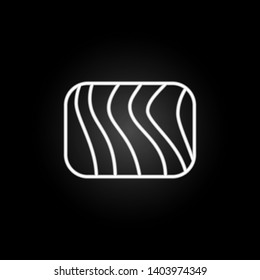 chocolate neon icon. Elements of chocolate set. Simple icon for websites, web design, mobile app, info graphics