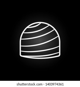 chocolate neon icon. Elements of chocolate set. Simple icon for websites, web design, mobile app, info graphics
