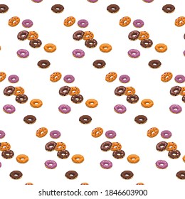 chocolate orange pink donut food snack