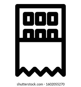 
Chocolate Outline bold Vector Icon which can be easily modified or Edited
