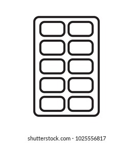 Chocolate outline icon