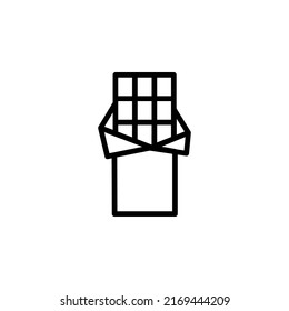 Chocolate With Outline Icon Vector