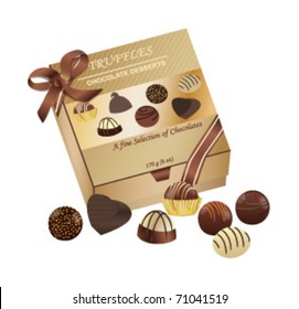 Chocolate Packaging Box with Truffles