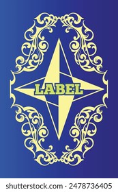 The chocolate packaging label design is suitable for premium chocolate labels
