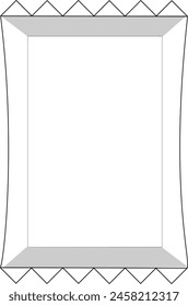 Chocolate packet model vector icon eps 10 