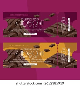 chocolate party tickets party invitations