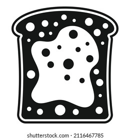 Chocolate paste sandwich icon simple vector. Cocoa jar. Cream food