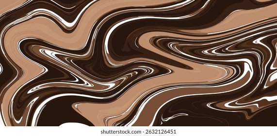 Chocolate pattern background. Abstract melting caramel cacao texture