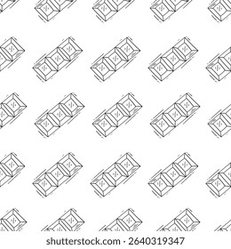 Chocolate pattern. Chocolate bars seamless pattern. chocolate bars background