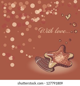 chocolate pattern With love