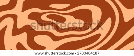 Chocolate and peanut butter abstract background. Creamy caramel texture with flowing candy patterns and delicious dessert hues