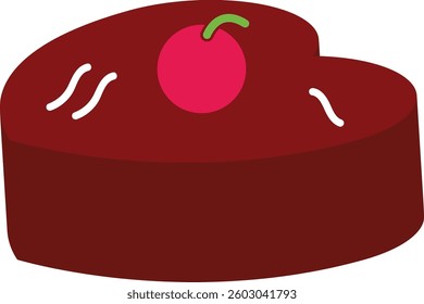 Chocolate Pie With Cherry Topping
