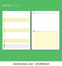 Chocolate playful journal planner template
