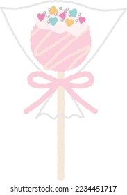 Chocolate pop and cake pops.