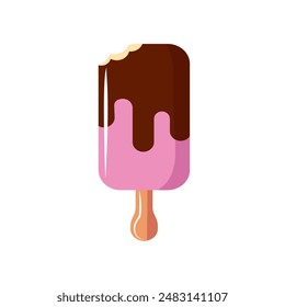 helado de paleta de chocolate en un palo