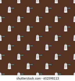 CHOCOLATE POT PATTERN
Classic chocolate pot are arranged in pattern on the chocolate milk background.