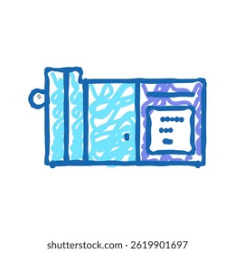 chocolate preparation doodle icon sketch vector. chocolate preparation sign. isolated symbol illustration