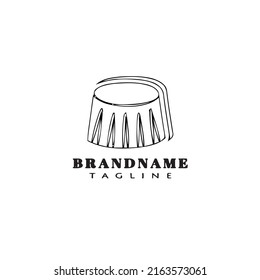 chocolate product logo cartoon concept icon template black modern isolated vector illustration