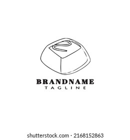 chocolate product logo cartoon design icon template creative modern isolated vector illustration