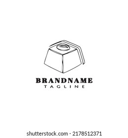 chocolate product logo cartoon design icon template concept modern isolated vector illustration