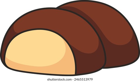 chocolate pudding icon vector illustration
