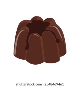 Chocolate Pudding Illustration - Single Vector