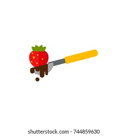 Chocolate with raspberry icon