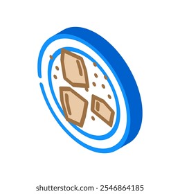 chocolate raw foodist isometric icon vector. chocolate raw foodist sign. isolated symbol illustration