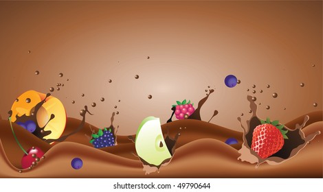 chocolate river fruit mix