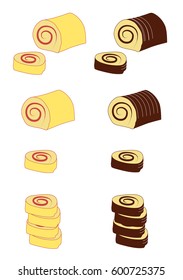 Chocolate roll and swiss roll collection